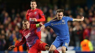 Alexandru Bourceanu (FC Steaua Bucureşti) & Juan Mata (Chelsea FC)