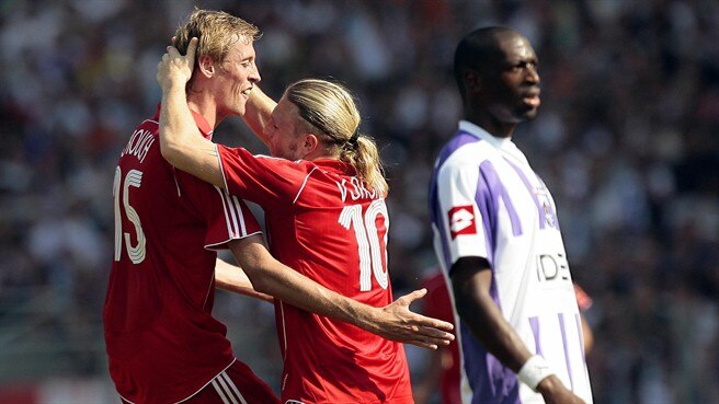 Liverpool spoil Toulouse's big day