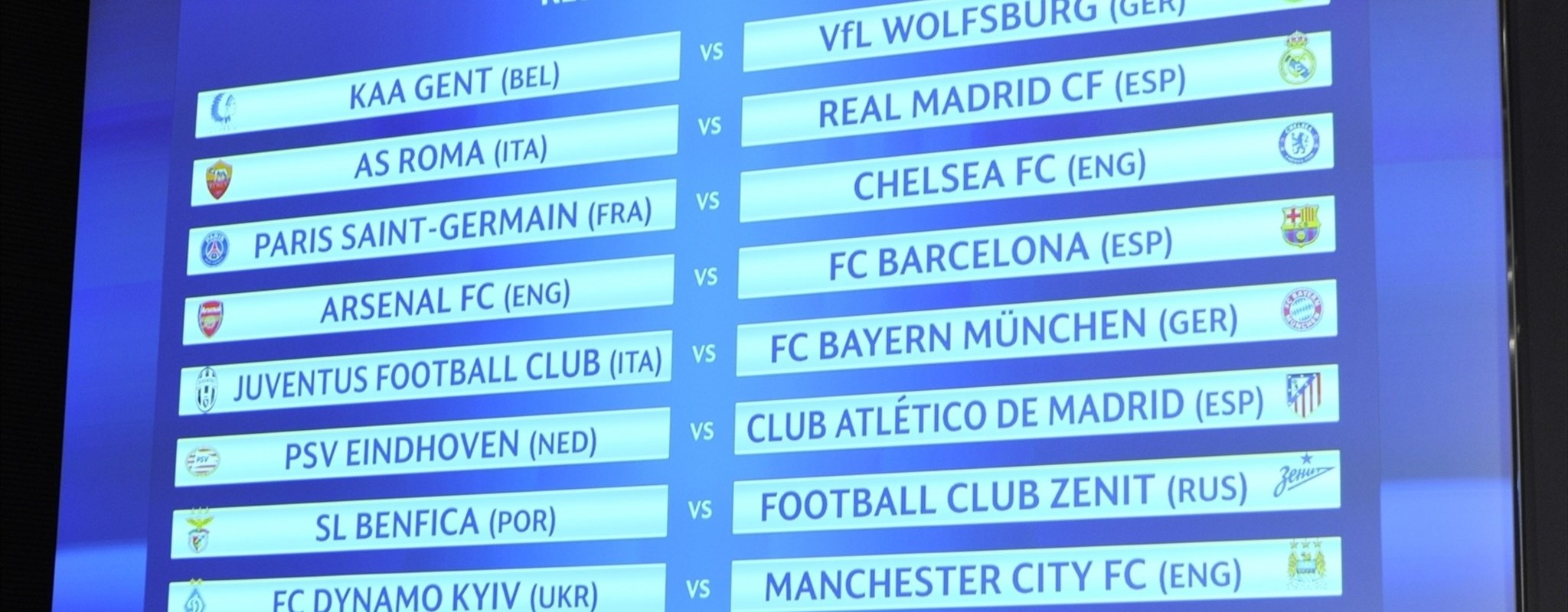 Barcelona meet Arsenal: round of 16 draw in full