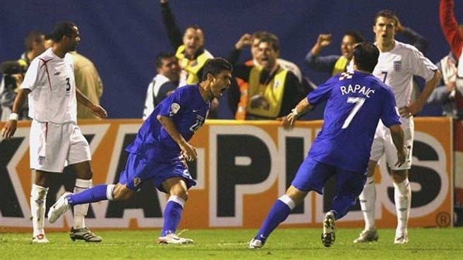 Croatia excel against England