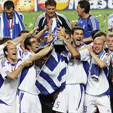 Champions in Portugal in 2004, Greece are in Pot 1 for UEFA EURO 2008T